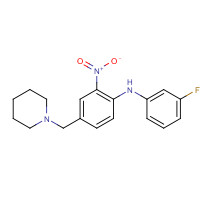 509093-96-3 N-(3-fluorophenyl)-2-nitro-4-(piperidin-1-ylmethyl)aniline chemical structure