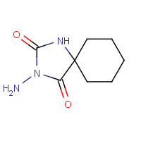 16252-63-4 3-amino-1,3-diazaspiro[4.5]decane-2,4-dione chemical structure