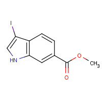 850374-98-0 methyl 3-iodo-1H-indole-6-carboxylate chemical structure