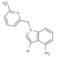 1527518-32-6 3-bromo-1-[(6-methylpyridin-2-yl)methyl]indol-4-amine chemical structure