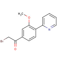 669091-12-7 2-bromo-1-(3-methoxy-4-pyridin-2-ylphenyl)ethanone chemical structure