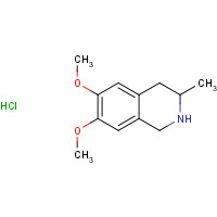6266-97-3 6,7-dimethoxy-3-methyl-1,2,3,4-tetrahydroisoquinoline;hydrochloride chemical structure