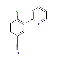 1245636-11-6 4-chloro-3-pyridin-2-ylbenzonitrile chemical structure