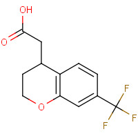 1121583-64-9 2-[7-(trifluoromethyl)-3,4-dihydro-2H-chromen-4-yl]acetic acid chemical structure
