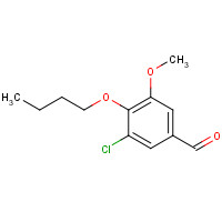 483316-01-4 4-butoxy-3-chloro-5-methoxybenzaldehyde chemical structure
