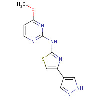 1235313-19-5 N-(4-methoxypyrimidin-2-yl)-4-(1H-pyrazol-4-yl)-1,3-thiazol-2-amine chemical structure