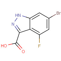 885520-62-7 6-bromo-4-fluoro-1H-indazole-3-carboxylic acid chemical structure