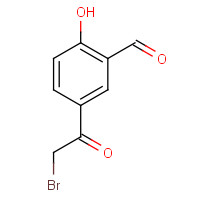 115787-50-3 5-(2-bromoacetyl)-2-hydroxybenzaldehyde chemical structure