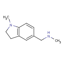 906352-81-6 N-methyl-1-(1-methyl-2,3-dihydroindol-5-yl)methanamine chemical structure