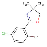 849106-18-9 2-(2-bromo-5-chlorophenyl)-4,4-dimethyl-5H-1,3-oxazole chemical structure