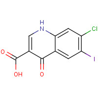 1021913-07-4 7-chloro-6-iodo-4-oxo-1H-quinoline-3-carboxylic acid chemical structure