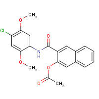 7121-10-0 [3-[(4-chloro-2,5-dimethoxyphenyl)carbamoyl]naphthalen-2-yl] acetate chemical structure