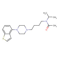 1021324-91-3 N-[4-[4-(1-benzothiophen-4-yl)piperazin-1-yl]butyl]-N-propan-2-ylacetamide chemical structure