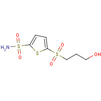 104438-02-0 5-(3-hydroxypropylsulfonyl)thiophene-2-sulfonamide chemical structure