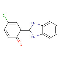 41433-12-9 4-chloro-6-(1,3-dihydrobenzimidazol-2-ylidene)cyclohexa-2,4-dien-1-one chemical structure