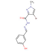 725251-25-2 4-bromo-N-[(3-hydroxyphenyl)methylideneamino]-1-methylpyrazole-3-carboxamide chemical structure