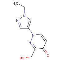 1314397-03-9 1-(1-ethylpyrazol-4-yl)-3-(hydroxymethyl)pyridazin-4-one chemical structure