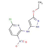1079275-41-4 6-chloro-N-(3-ethoxy-1H-pyrazol-5-yl)-3-nitropyridin-2-amine chemical structure