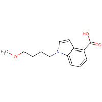 1431309-43-1 1-(4-methoxybutyl)indole-4-carboxylic acid chemical structure
