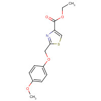 262855-35-6 ethyl 2-[(4-methoxyphenoxy)methyl]-1,3-thiazole-4-carboxylate chemical structure
