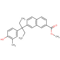 895521-26-3 methyl 7-[3-(4-hydroxy-3-methylphenyl)pentan-3-yl]naphthalene-2-carboxylate chemical structure