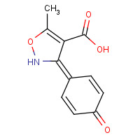 92286-62-9 5-methyl-3-(4-oxocyclohexa-2,5-dien-1-ylidene)-1,2-oxazole-4-carboxylic acid chemical structure