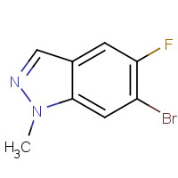 1286734-86-8 6-bromo-5-fluoro-1-methylindazole chemical structure