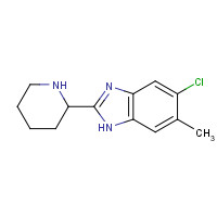1245530-83-9 5-chloro-6-methyl-2-piperidin-2-yl-1H-benzimidazole chemical structure