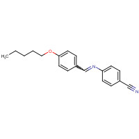 37075-25-5 4-[(4-pentoxyphenyl)methylideneamino]benzonitrile chemical structure