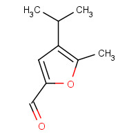 1000993-65-6 5-methyl-4-propan-2-ylfuran-2-carbaldehyde chemical structure