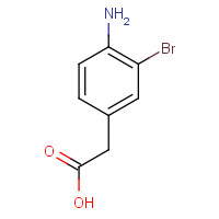 66955-75-7 2-(4-amino-3-bromophenyl)acetic acid chemical structure