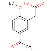116296-30-1 2-(5-acetyl-2-methoxyphenyl)acetic acid chemical structure