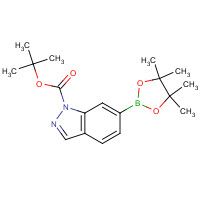 890839-29-9 tert-butyl 6-(4,4,5,5-tetramethyl-1,3,2-dioxaborolan-2-yl)indazole-1-carboxylate chemical structure