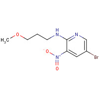 1226007-12-0 5-bromo-N-(3-methoxypropyl)-3-nitropyridin-2-amine chemical structure