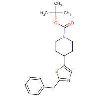 301221-60-3 tert-butyl 4-(2-benzyl-1,3-thiazol-5-yl)piperidine-1-carboxylate chemical structure
