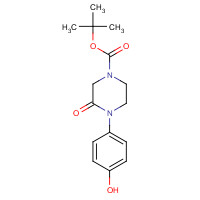 921616-61-7 tert-butyl 4-(4-hydroxyphenyl)-3-oxopiperazine-1-carboxylate chemical structure