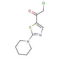 790271-19-1 2-chloro-1-(2-piperidin-1-yl-1,3-thiazol-5-yl)ethanone chemical structure