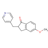154932-68-0 5-methoxy-2-(pyridin-4-ylmethyl)-2,3-dihydroinden-1-one chemical structure