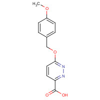 1182784-24-2 6-[(4-methoxyphenyl)methoxy]pyridazine-3-carboxylic acid chemical structure