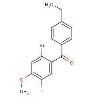 1022983-54-5 (2-bromo-5-iodo-4-methoxyphenyl)-(4-ethylphenyl)methanone chemical structure