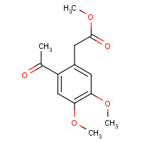 17173-27-2 methyl 2-(2-acetyl-4,5-dimethoxyphenyl)acetate chemical structure