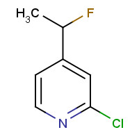 1307255-24-8 2-chloro-4-(1-fluoroethyl)pyridine chemical structure