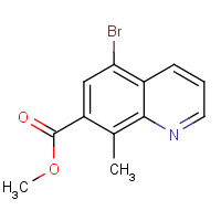 1352717-47-5 methyl 5-bromo-8-methylquinoline-7-carboxylate chemical structure