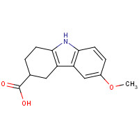 59964-95-3 6-methoxy-2,3,4,9-tetrahydro-1H-carbazole-3-carboxylic acid chemical structure
