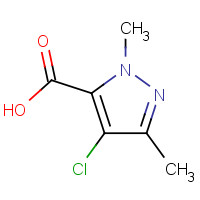 98198-65-3 4-chloro-2,5-dimethylpyrazole-3-carboxylic acid chemical structure