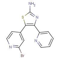 446852-67-1 5-(2-bromopyridin-4-yl)-4-pyridin-2-yl-1,3-thiazol-2-amine chemical structure
