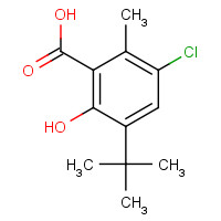 41648-48-0 3-tert-butyl-5-chloro-2-hydroxy-6-methylbenzoic acid chemical structure