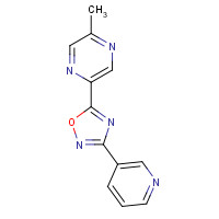 1033724-11-6 5-(5-methylpyrazin-2-yl)-3-pyridin-3-yl-1,2,4-oxadiazole chemical structure