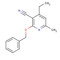 1616288-81-3 4-ethyl-6-methyl-2-phenylmethoxypyridine-3-carbonitrile chemical structure