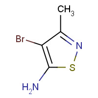 85508-99-2 4-bromo-3-methyl-1,2-thiazol-5-amine chemical structure